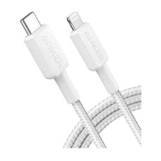 Anker 322 USB Type-C Male to Lightning Male, 0.9 Meter, White Braided Charging & Data Cable
